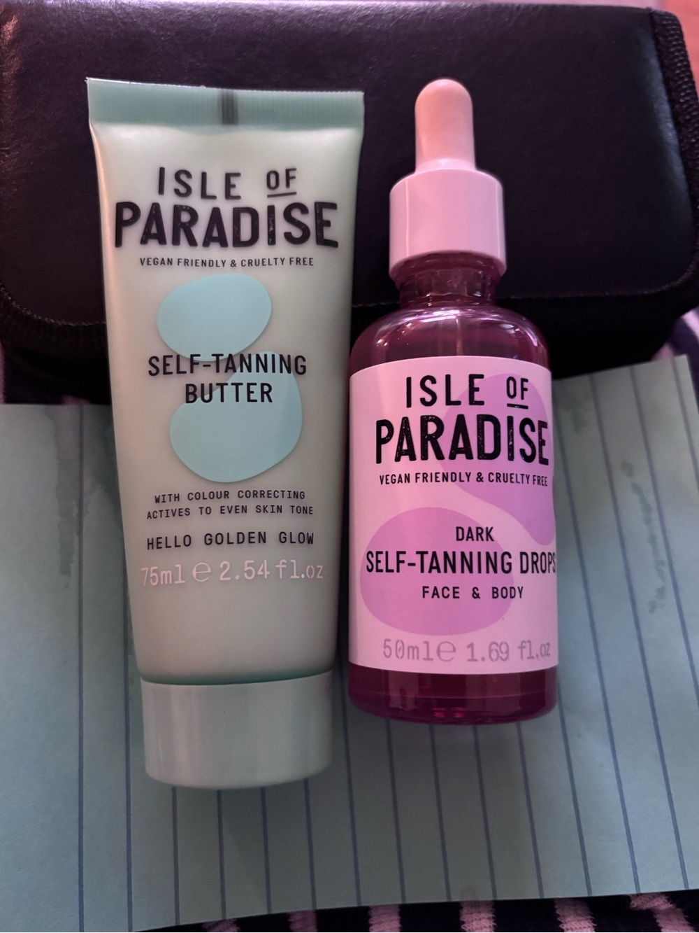 Isle of Paradise Self Tanning Butter and Dark Self Tanning Drops